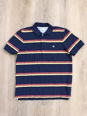 Brooks Brothers Polo Shirt Striped Multi Color Size XL